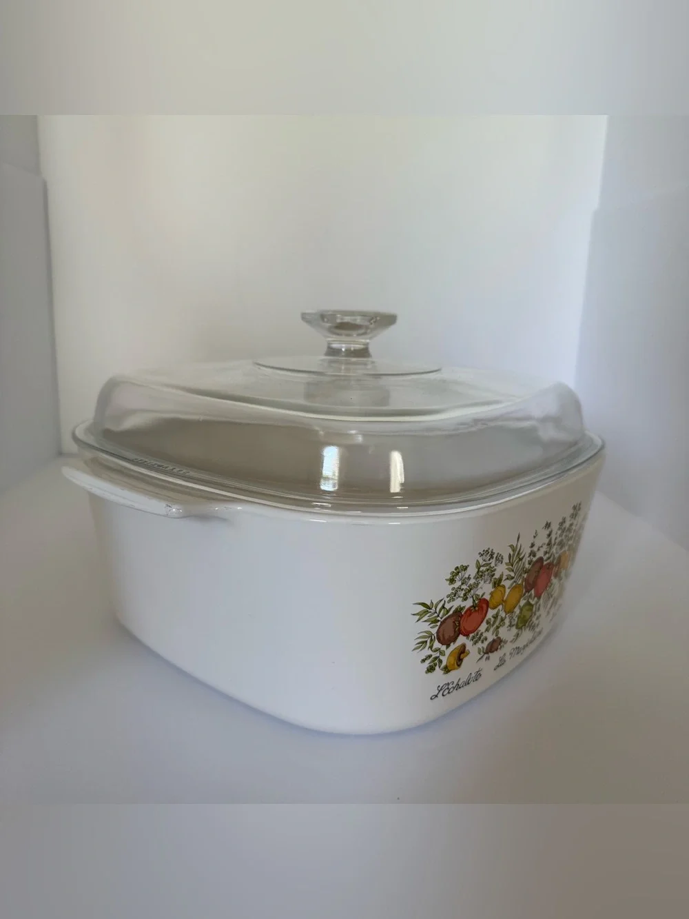 Corning Ware Spice of Life 5-Quart Casserole A-5-B with Pyrex Lid A-12-C 1980s